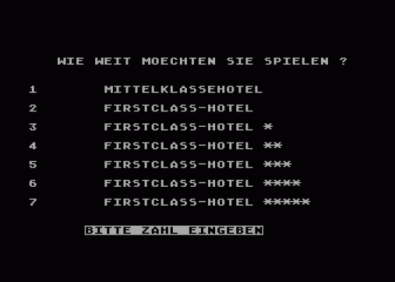 Hotel Screenshot 5 (Atari 400/800/600XL/800XL/130XE)