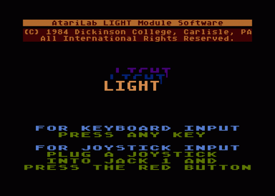 AtariLab - Light Module