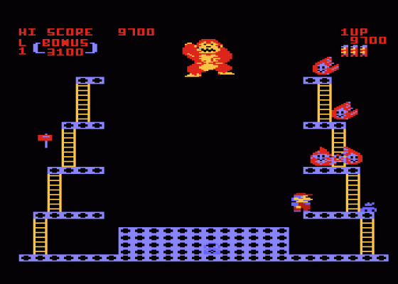 Donkey Kong Screenshot 6 (Atari 400/800/600XL/800XL/130XE)