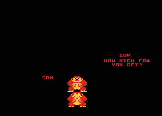 Donkey Kong Screenshot 7 (Atari 400/800/600XL/800XL/130XE)