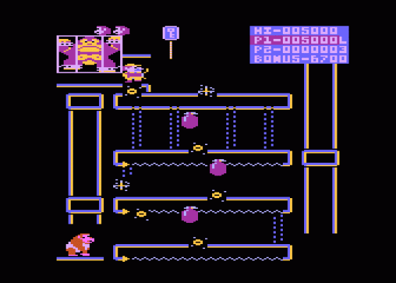 Donkey Kong Junior Screenshot 5 (Atari 400/800/600XL/800XL/130XE)