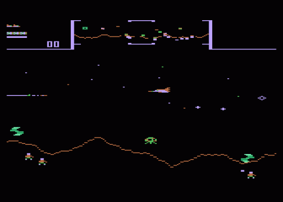 Stargate Screenshot 1 (Atari 400/800/600XL/800XL/130XE)