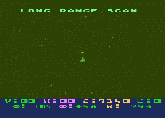 Star Raiders Screenshot 5 (Atari 400/800/600XL/800XL/130XE)