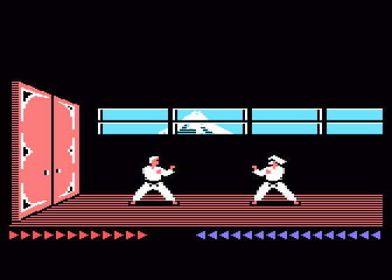 Karateka Screenshot 5 (Atari 400/800/600XL/800XL/130XE)