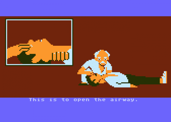 The ABC of CPR Screenshot 5 (Atari 400/800/600XL/800XL/130XE)