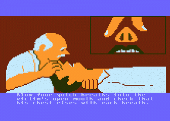 The ABC of CPR Screenshot 7 (Atari 400/800/600XL/800XL/130XE)