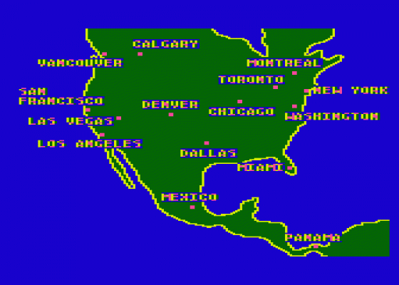 Yokyu II: Globetrotter Screenshot 7 (Atari 400/800/600XL/800XL/130XE)