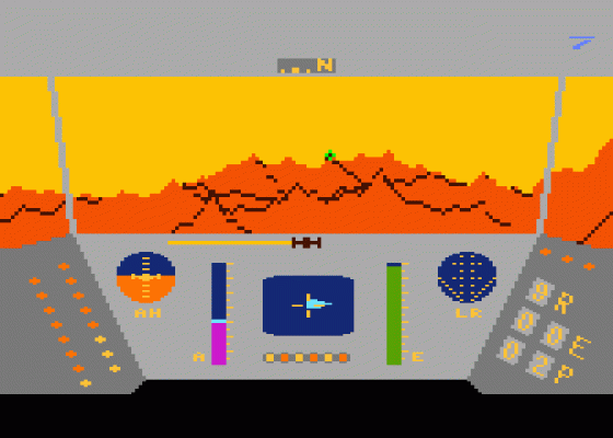 Rescue On Fractalus Screenshot 6 (Atari 400/800/600XL/800XL/130XE)