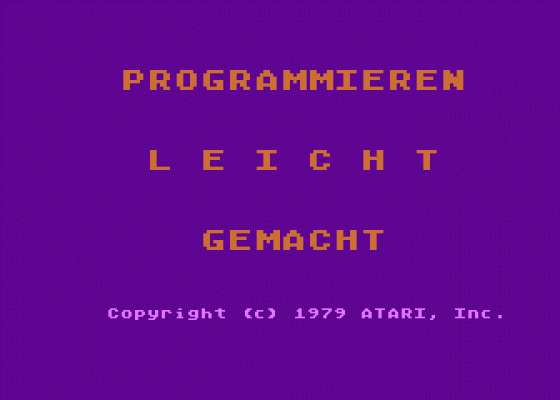 Programmieren Leicht Gemacht