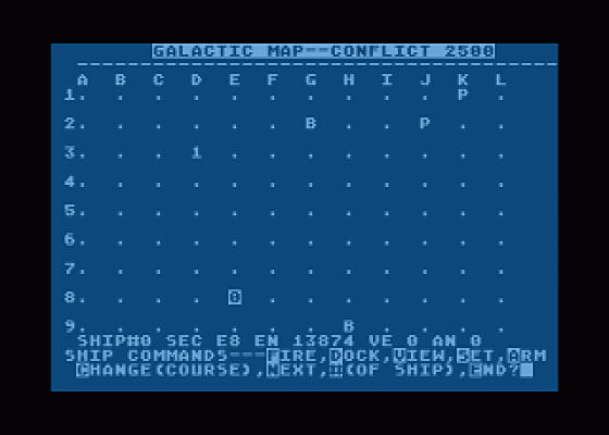 Conflict 2500 Screenshot 6 (Atari 400/800/600XL/800XL/130XE)