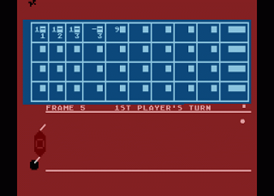 Roadracer/Bowler Screenshot 7 (Atari 400/800/600XL/800XL/130XE)