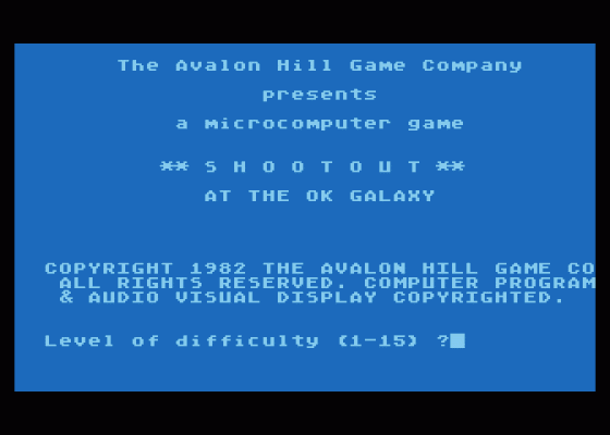 Shootout at the OK Galaxy