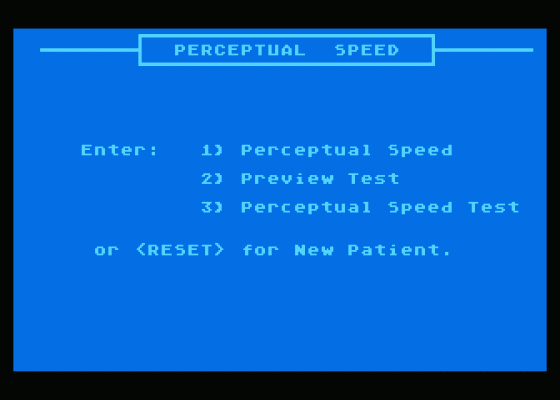 Computerized Perceptual Therapy - Perceptual Speed