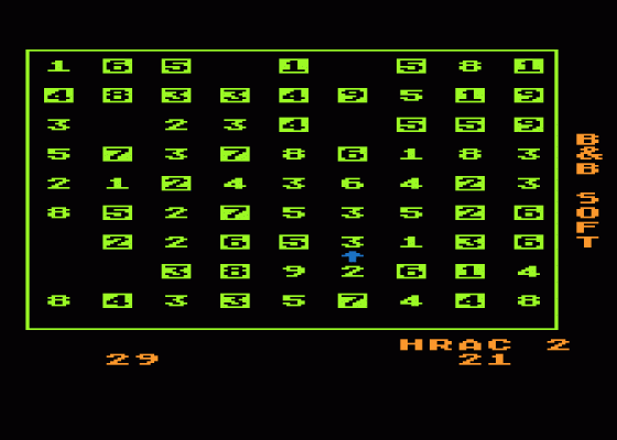 Program Logik Screenshot 1 (Atari 400/800/600XL/800XL/130XE)