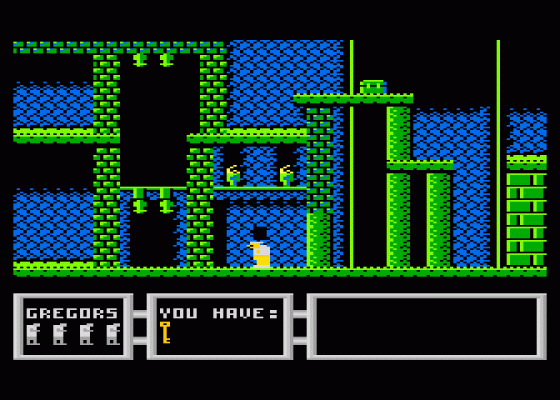 Cybor-Stien Screenshot 1 (Atari 400/800/600XL/800XL/130XE)