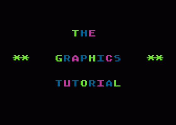 First Steps: The Graphics Tutorial