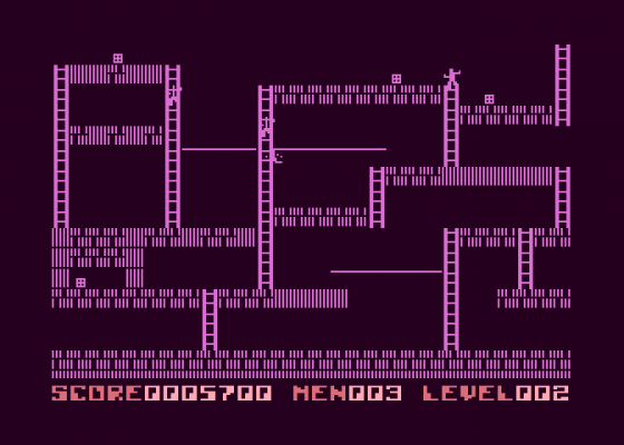 Lode Runner Screenshot 6 (Atari 400/800/600XL/800XL/130XE)