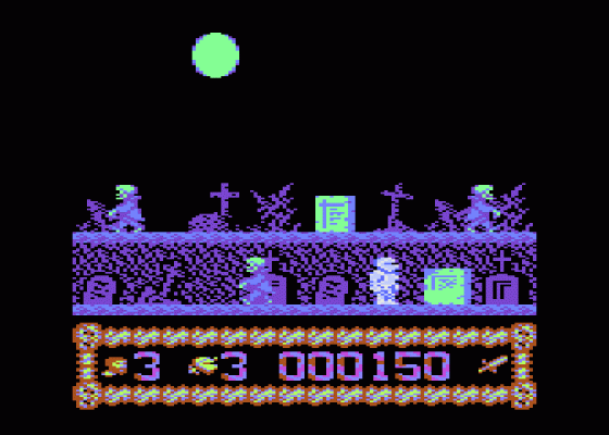 Ghastly Night Screenshot 6 (Atari 400/800/600XL/800XL/130XE)