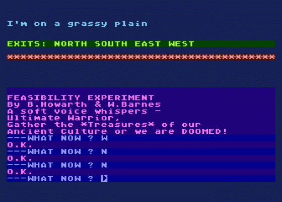 Mysterious Adventure No.  7: Feasibility Experiment