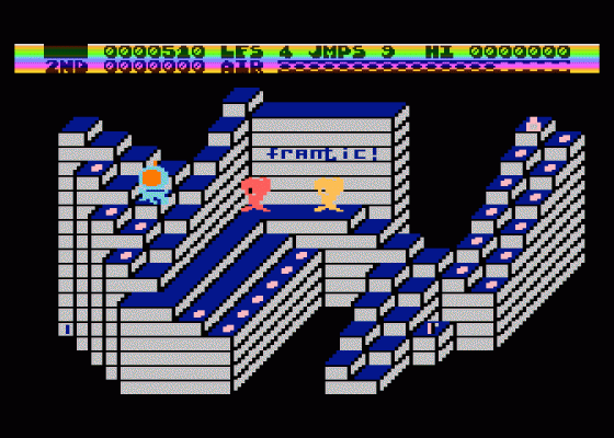 Frantic! Screenshot 1 (Atari 400/800/600XL/800XL/130XE)