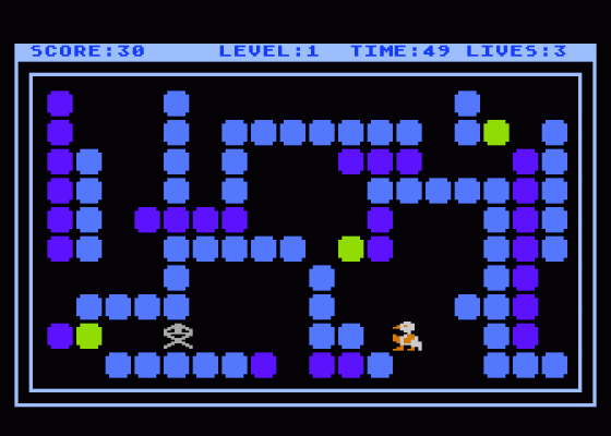 Pingu Screenshot 1 (Atari 400/800/600XL/800XL/130XE)