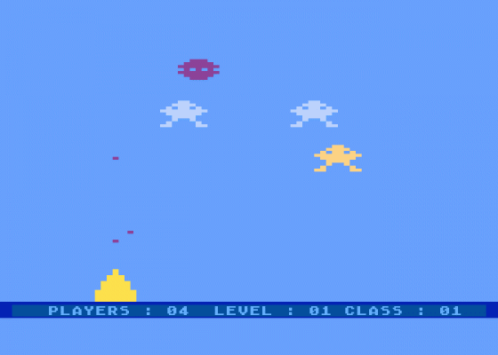 Galactic Avenger Screenshot 1 (Atari 400/800/600XL/800XL/130XE)