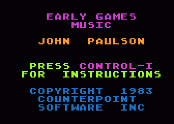 Early Games Music