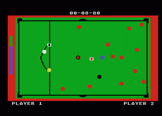 Pool/Snooker/Billiards Screenshot 5 (Atari 400/800/600XL/800XL/130XE)