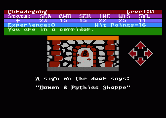 Alternate Reality: The Dungeon Screenshot 5 (Atari 400/800/600XL/800XL/130XE)