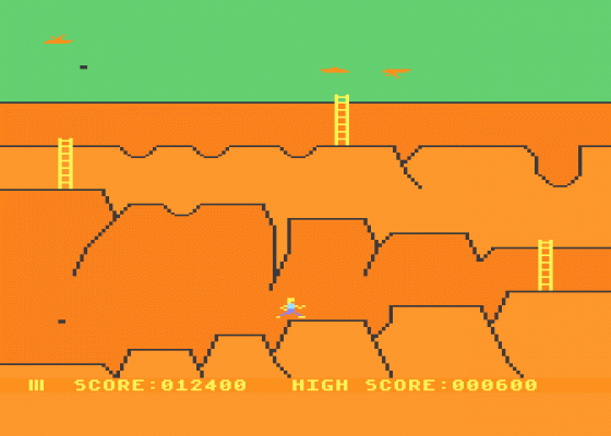 Canyon Climber Screenshot 5 (Atari 400/800/600XL/800XL/130XE)