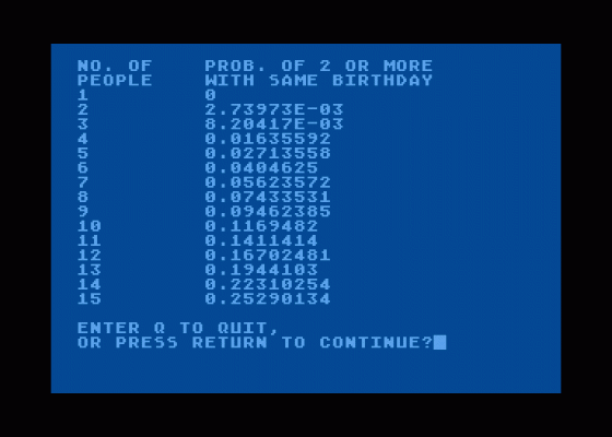 32 BASIC Programs for the Atari Computer Screenshot 6 (Atari 400/800/600XL/800XL/130XE)