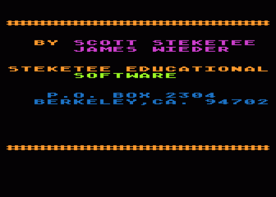 Plot/Guess the Rule Screenshot 6 (Atari 400/800/600XL/800XL/130XE)