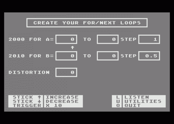 Tricky Tutorial No. 10 - Sound Effects Screenshot 6 (Atari 400/800/600XL/800XL/130XE)