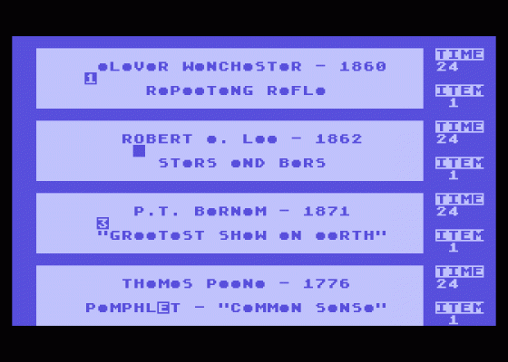 American Themes - Word-Draw - Famous Americans Screenshot 5 (Atari 400/800/600XL/800XL/130XE)