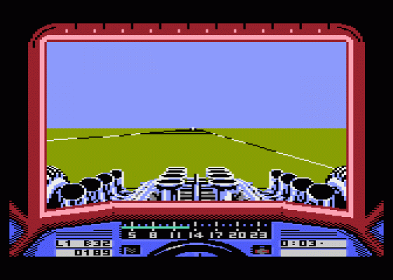 Stunt Car Racer Screenshot 6 (Atari 400/800/600XL/800XL/130XE)