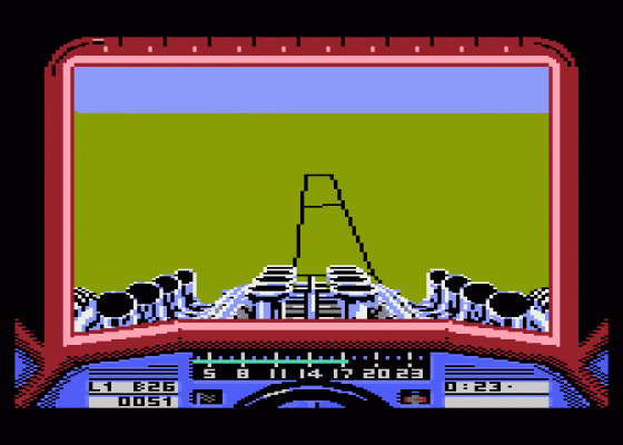 Stunt Car Racer Screenshot 7 (Atari 400/800/600XL/800XL/130XE)