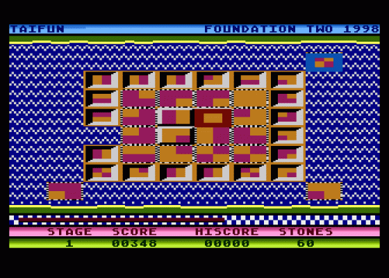 Taifun Screenshot 1 (Atari 400/800/600XL/800XL/130XE)