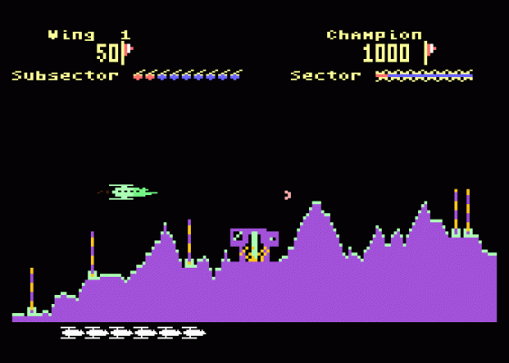 Beta Lyrae - Kampfstern der Galaktik Screenshot 5 (Atari 400/800/600XL/800XL/130XE)