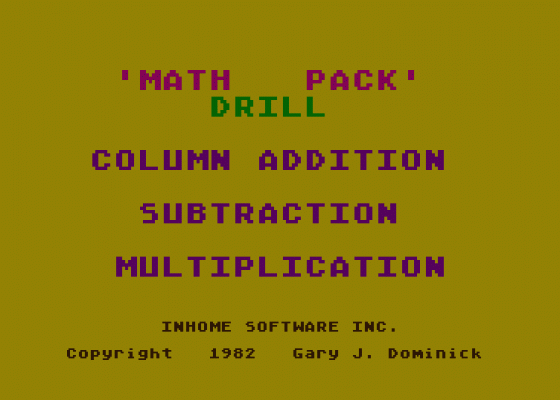 Math Pack