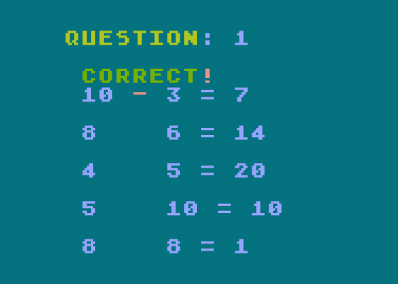 Math Pack Screenshot 6 (Atari 400/800/600XL/800XL/130XE)