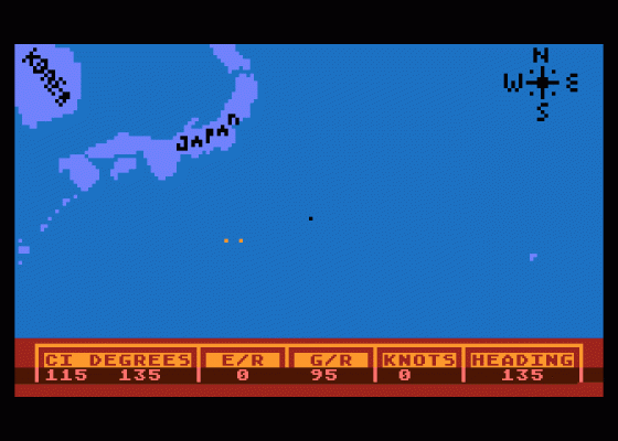 Destroyer Warship Screenshot 5 (Atari 400/800/600XL/800XL/130XE)