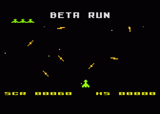 Beta Run Screenshot 1 (Atari 400/800/600XL/800XL/130XE)