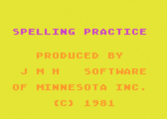 Spelling Practice