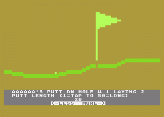 Sports Spectacular Screenshot 7 (Atari 400/800/600XL/800XL/130XE)