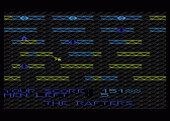 Sky Scraper Screenshot 5 (Atari 400/800/600XL/800XL/130XE)