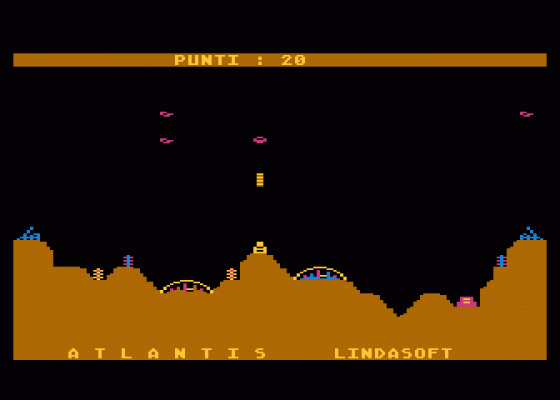 Atlantis: Ultimo Uomo Screenshot 1 (Atari 400/800/600XL/800XL/130XE)