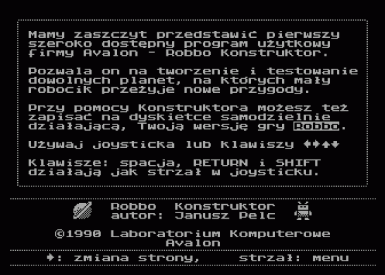 Lasermania/Robbo Konstruktor Screenshot 6 (Atari 400/800/600XL/800XL/130XE)