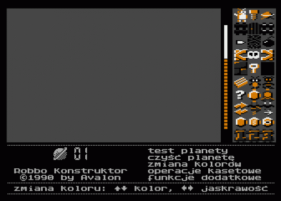 Lasermania/Robbo Konstruktor Screenshot 7 (Atari 400/800/600XL/800XL/130XE)