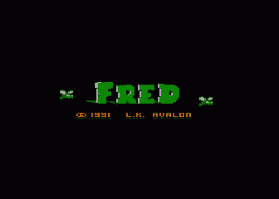 Misja/Fred Screenshot 5 (Atari 400/800/600XL/800XL/130XE)