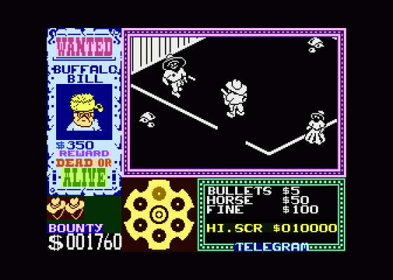 Gunfright Screenshot 6 (Atari 400/800/600XL/800XL/130XE)